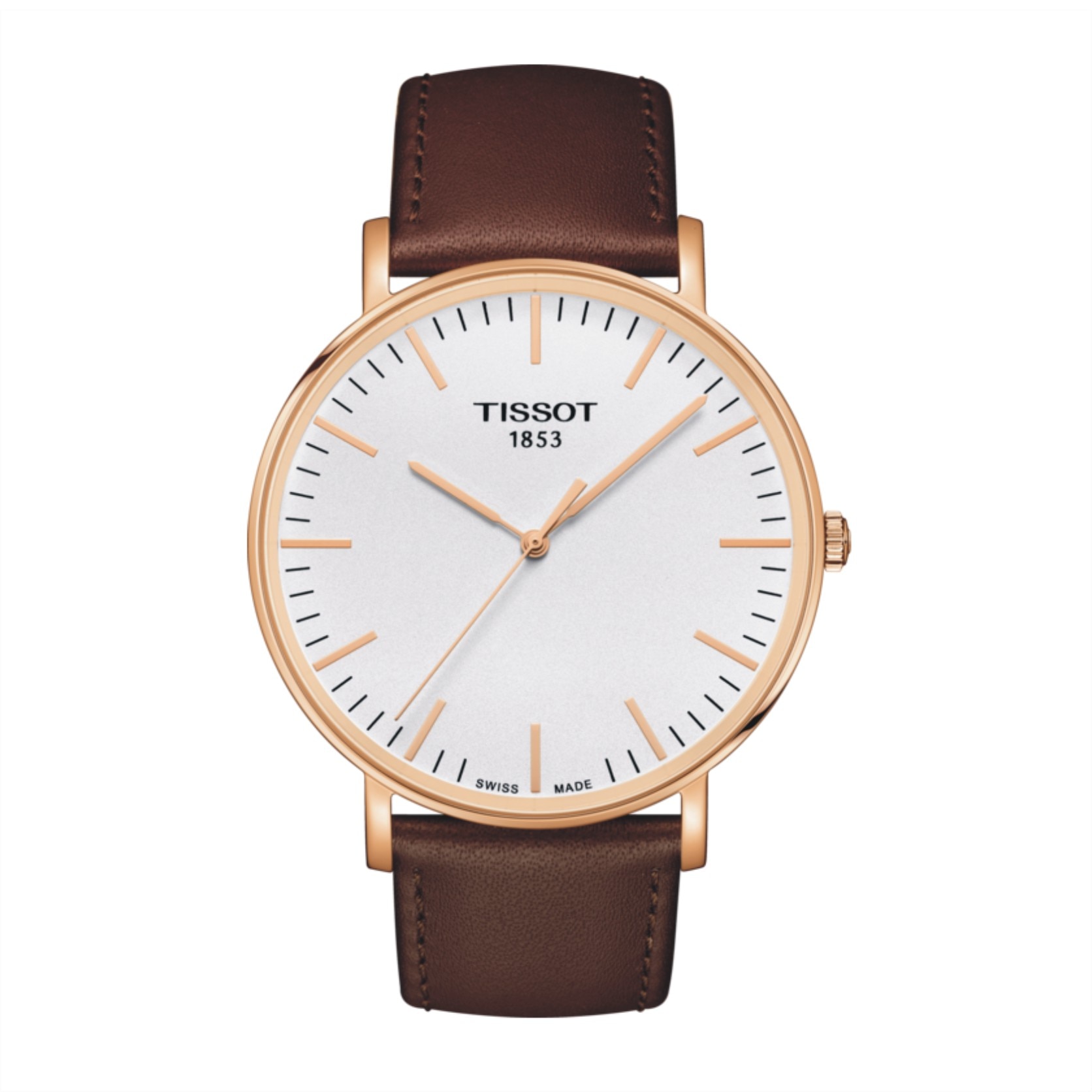 Ceas Tissot Everytime Large T109.610.36.031.00, carcasa Rose Gold, 42mm