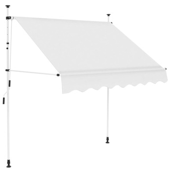 Copertina retractabila pentru fereastra, actionare manuala, vidaXL, Tesatura, 150 x 120 x 200 cm, Crem Copertina retractabila pentru fereastra, actionare manuala, vidaXL, Tesatura, 150 x 120 x 200 cm, Crem
