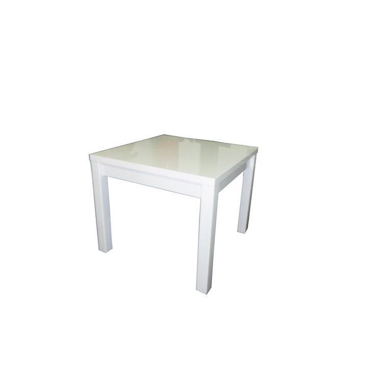 Трапезна маса Verona 90901, MDF, бяла гланц
