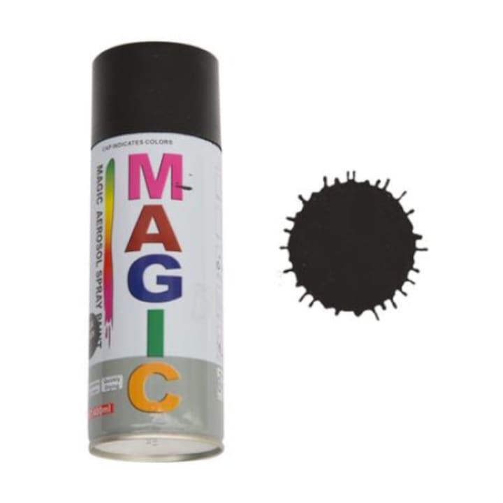 Spray vopsea MAGIC Negru mat
