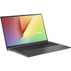 Laptop ASUS VivoBook 15 X512UA cu procesor Intel® Core™ i3-7020U Kaby Lake, 15.6", Full HD, 4GB, 128GB SSD, Intel® HD graphics 620, Windows 10 Home S, Slate Gray