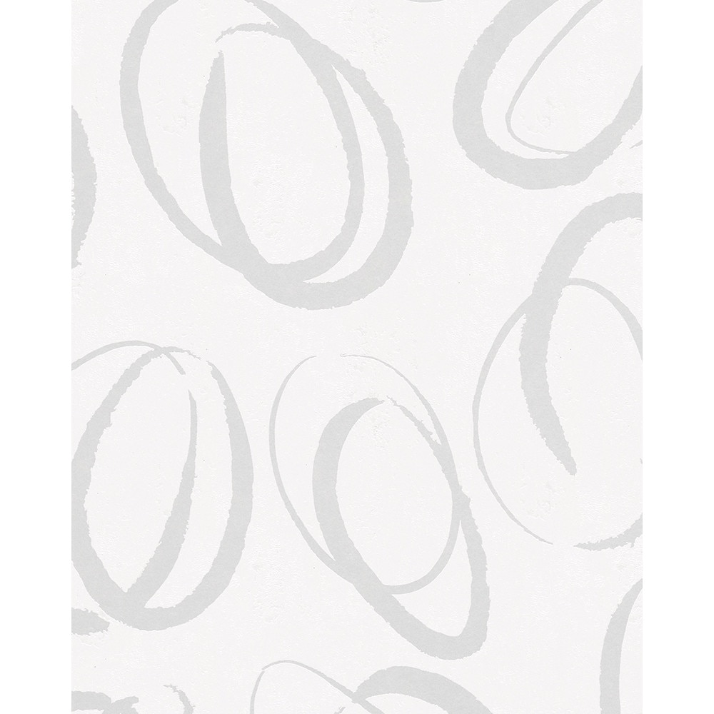 Tapet modern Spuma Vinilica Texturat Ella 6755-20 Alb/Argintiu 0.53m X 10m=5mp/Rola