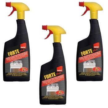 Pachet 3 bucati Solutie Sano Forte, 750 ml - Solutie pentru curatare aragaz Pachet 3 bucati Solutie Sano Forte, 750 ml - Solutie pentru curatare aragaz