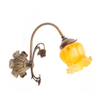 Aplica de Perete 1 Bec ArtNouveau , Vintage / Retro , Alama , Culoare Bronz Antichizat Br-089 Abj-001 Aplica de Perete 1 Bec ArtNouveau , Vintage / Retro , Alama , Culoare Bronz Antichizat Br-089 Abj-001