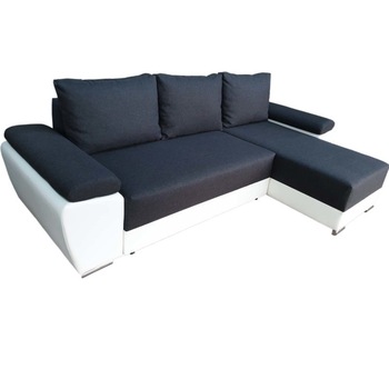 Coltar extensibil Hawaii, lada depozitare, reversibil stanga dreapta, 270x160x90 cm, gri/alb Coltar extensibil Hawaii, lada depozitare, reversibil stanga dreapta, 270x160x90 cm, gri/alb