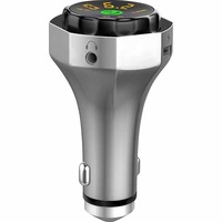 Modulator FM MYRIA MY2115, Metalic, Bluetooth, argintiu