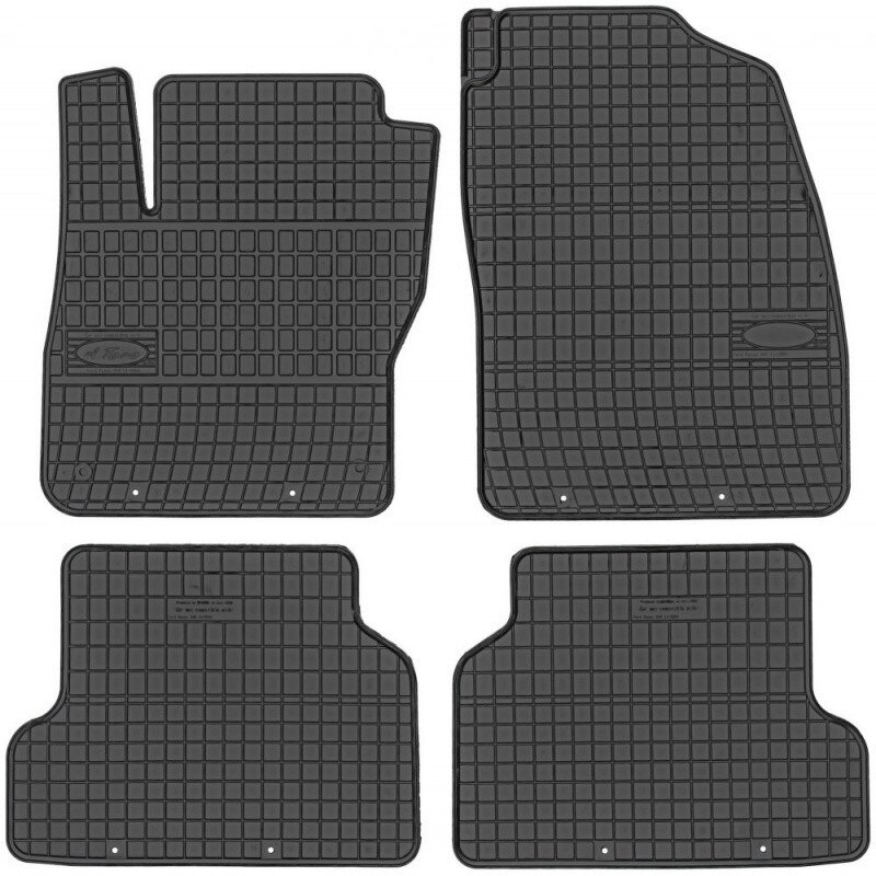 Set Covorase Auto Cauciuc Negro Ford Focus 2 2004-2010 Model: 0301, Fara Prindere