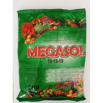 Ingrasamant foliar Megasol 19-19-19, 100 g Ingrasamant foliar Megasol 19-19-19, 100 g