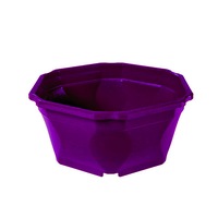 ghiveci decorativ hexagon sogepo din plastic fara farfurie culoare liliac d23 cm imagen 24_0_
0