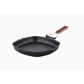 Tigaie GRILL 28cm, Ertone ERTMN528, Material din fonta Tigaie GRILL 28cm, Ertone ERTMN528, Material din fonta