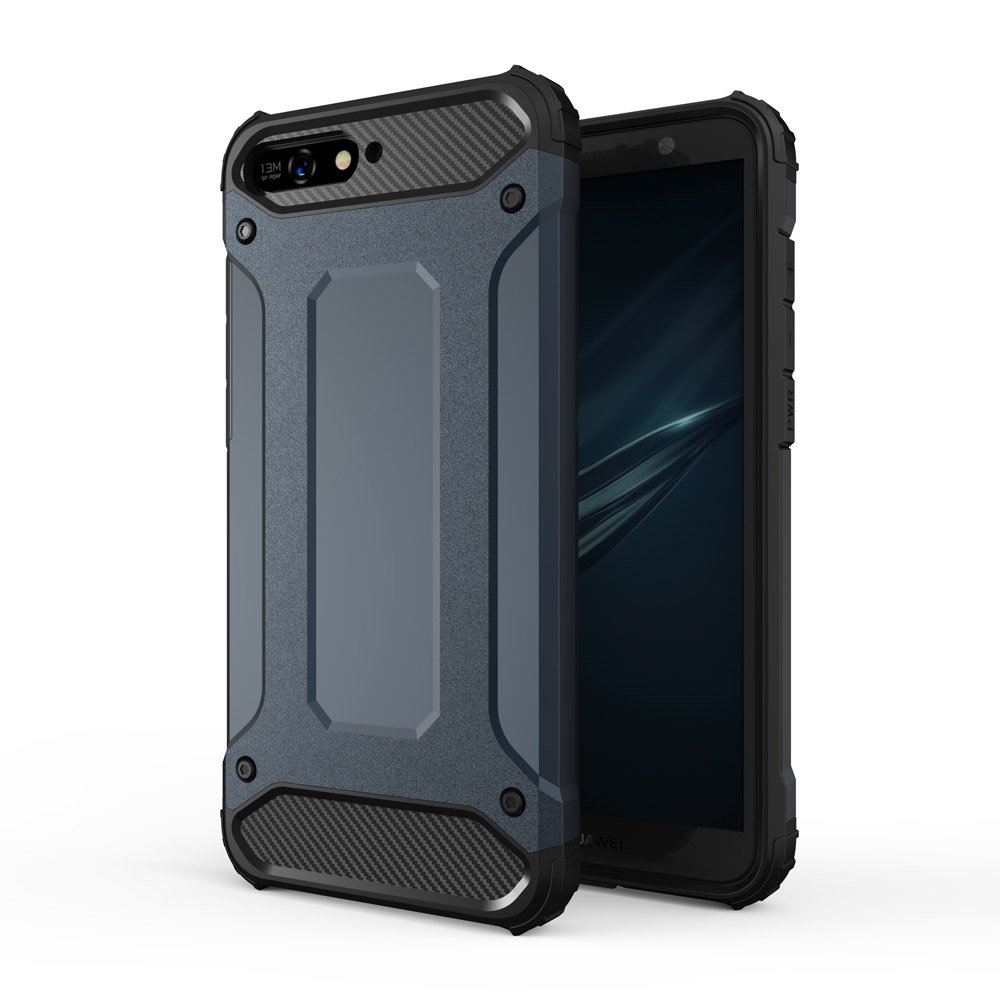 Husa de protectie, Hurtel, Hybrid Armor, pentru Huawei Y6 2018, Albastru
