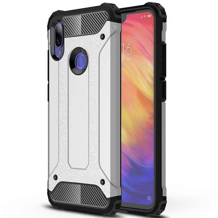 Husa Xiaomi Redmi Note 7 / Note 7 Pro Armor Silver