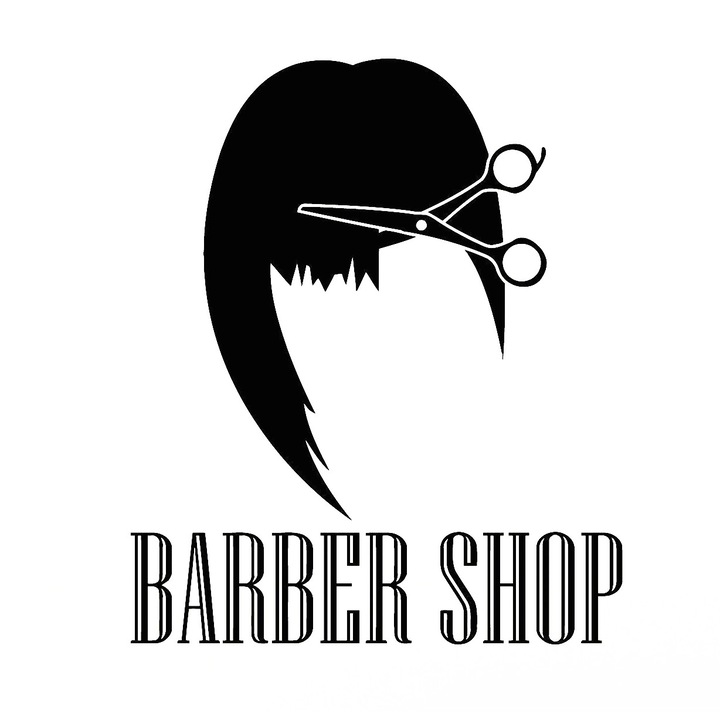 Sticker decorativ perete BARBER SHOP 35X40 CM