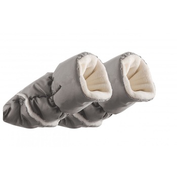 Manusi pentru carucior Nuvita Handmuff Melange Light Grey - 9305 Manusi pentru carucior Nuvita Handmuff Melange Light Grey - 9305
