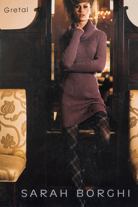 Dres cu model geometric, pictat manual, Sarah Borghi, Gretal, Maro