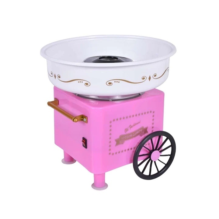 Уред за захарен памук OldFashion, 450 W, Включени пръчки и мерителна лъжичка