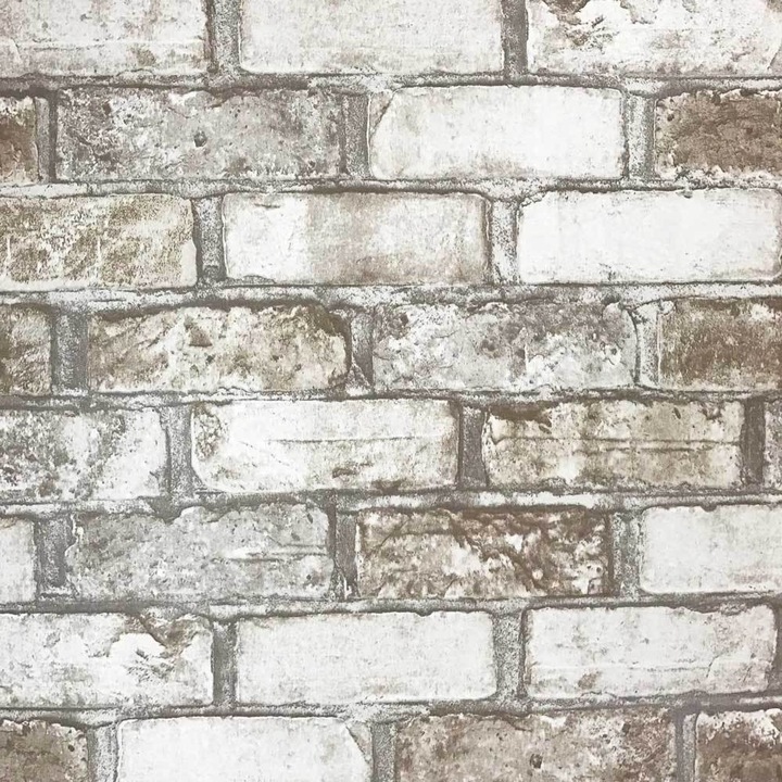 Reginabul (5522-01) Tapéta 5.3 m² Domború Bézs, Környezetbarát-Nedvességálló-Fényálló-Gombaellenes Fürdőbe ajánlott