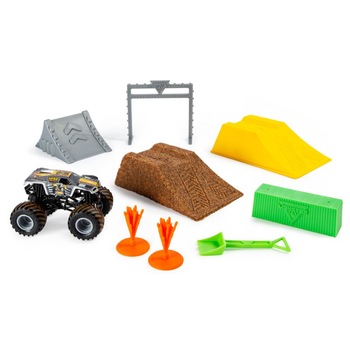 Set de joaca Hot Wheels Monster Jam cu nisip kinetic - Dirt Deluxe Set de joaca Hot Wheels Monster Jam cu nisip kinetic - Dirt Deluxe