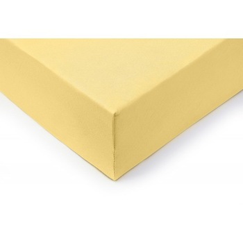 Cearsaf cu elastic din bumbac Vitapur Lyon - galben 140x200 cm Cearsaf cu elastic din bumbac Vitapur Lyon - galben 140x200 cm