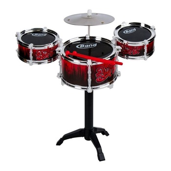 Tobe pentru fete sau baieti , 3 tobe , din Pvc + material non-toxic , pentru copii , 1 x chimval , 2 x bete toba Tobe pentru fete sau baieti , 3 tobe , din Pvc + material non-toxic , pentru copii , 1 x chimval , 2 x bete toba