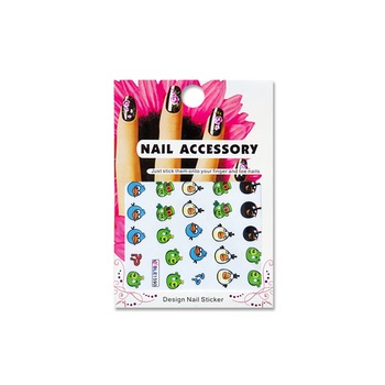 Tatuaj sticker cu efect acrilic pentru decor unghii BLE1590, MoonbasaNails, Multicolor Tatuaj sticker cu efect acrilic pentru decor unghii BLE1590, MoonbasaNails, Multicolor