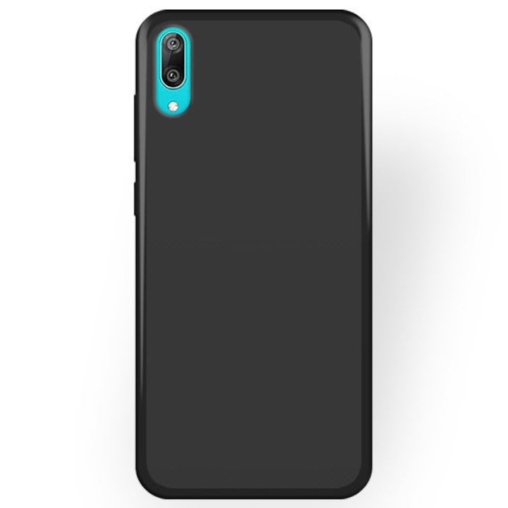 Huawei telefon tok, Y7 Prime 2019 / Y7 2019 készülékhez, TPU, fekete