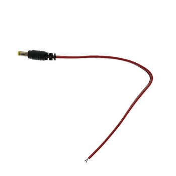 Cablu pentru alimentare cu mufa 5.5x2.5 tata,23 cm Cablu pentru alimentare cu mufa 5.5x2.5 tata,23 cm
