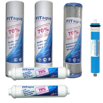 Pachet Fitaqua 5 filtre apa + Membrana osmotica Pachet Fitaqua 5 filtre apa + Membrana osmotica