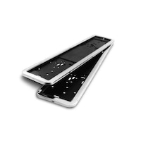 set 2 bucati suport numar fata  spate inmatriculare automax cu rama metalica de inox imagen 27_0_
0
