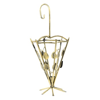 Suport de umbrela decorativ, 10-0851, auriu patinat Suport de umbrela decorativ, 10-0851, auriu patinat