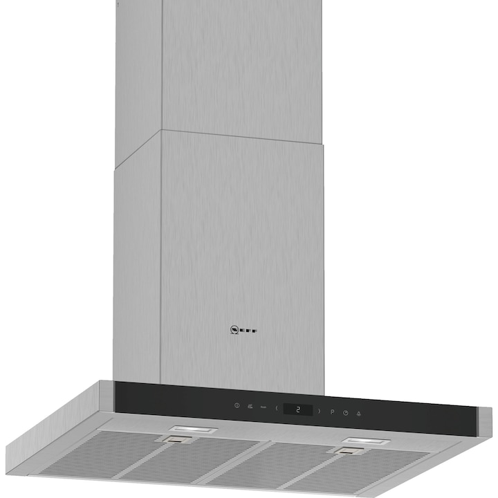 Hota verticala Ciarra, CBCW6736G-OW, 60 cm, 700 m³/h, clasa A+++, recirculare si evacuare aer, filtru de grasime lavabil, filtru de carbon, 4 trepte de putere, control prin aplicatie, lumina UV antibacteriana, senzor touch, set de instalare inclus, alb