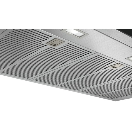 Hota incorporabila decorativa Bosch DWB98PR50, Putere de absorbtie 843 mc/h, TouchControl, Motor EcoSilence Drive, PerfectAir, Home Connect, Iluminare LED, Clasa A+, 90 cm, Inox