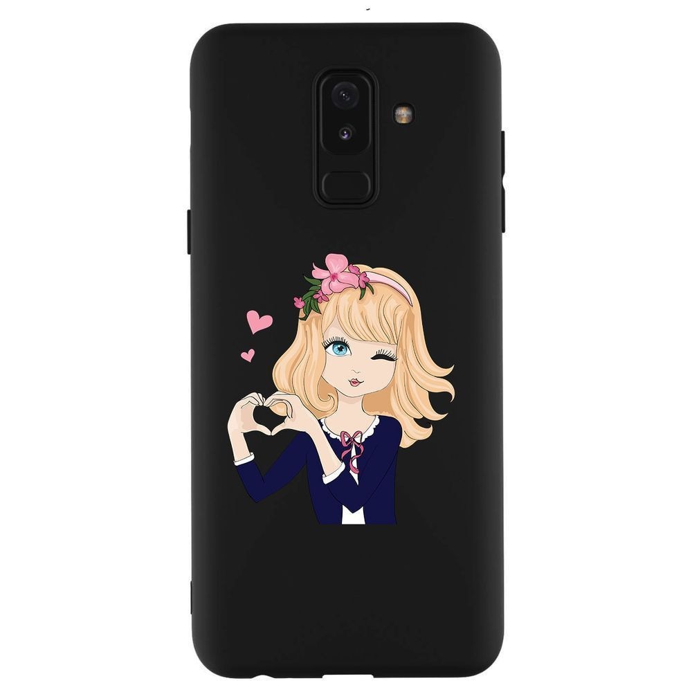 Husa Samsung Galaxy A6 Plus 2018 - Silicon Matte TPU With Love