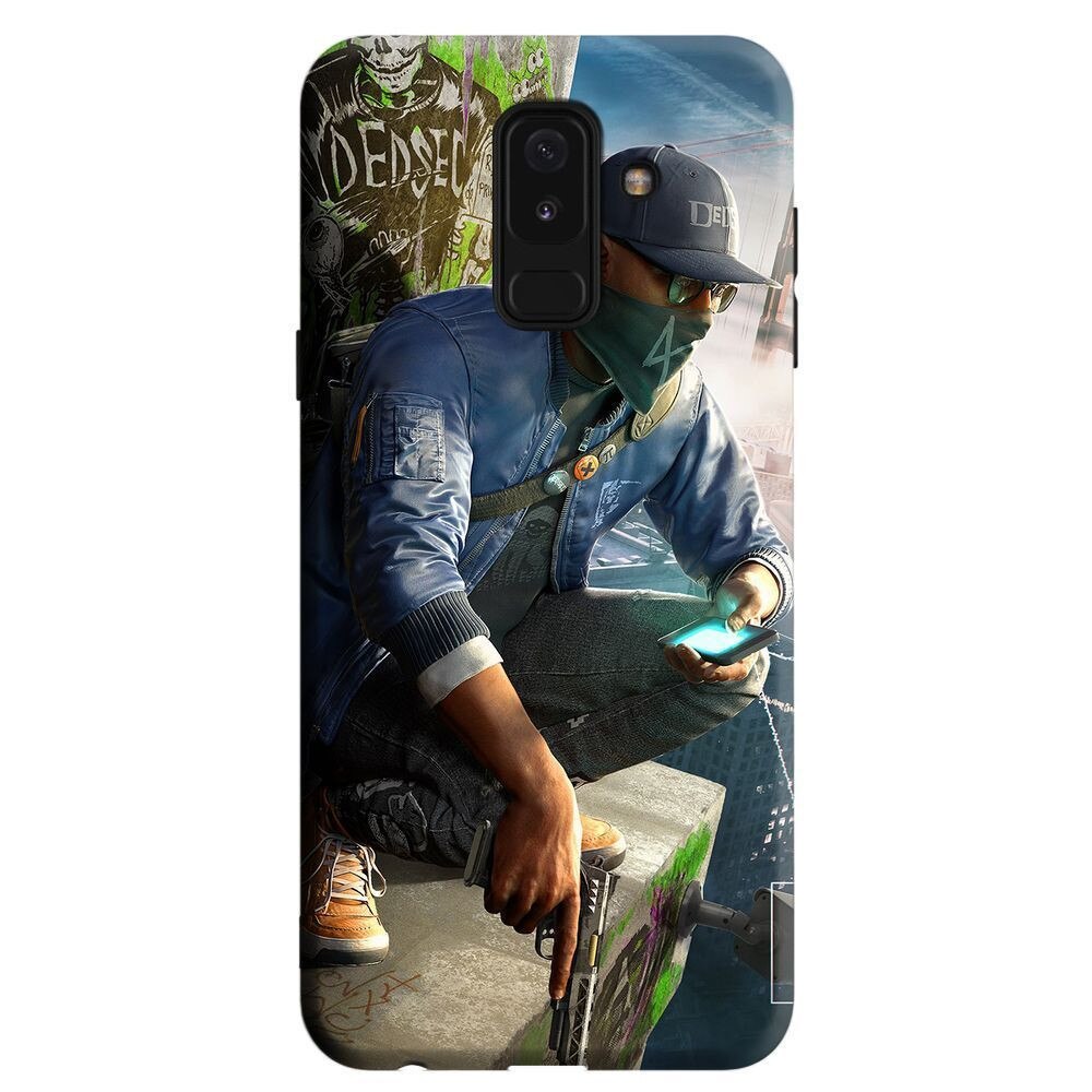 Husa Samsung Galaxy A6 Plus 2018 - Silicon Matte TPU Watch Dogs