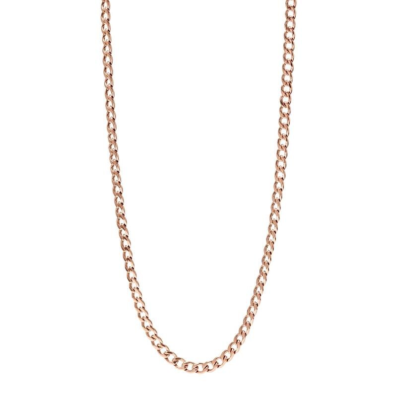 Colier Fossil Charms JF00750791, Rose gold