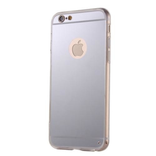 Husa protectie efect oglinda pentru iPhone 7 Plus, Luxury Silver Plated, Perfect Fit