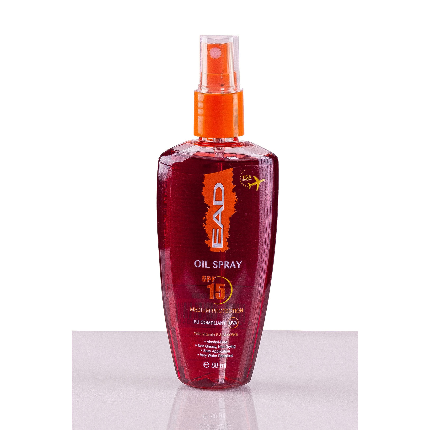 Спрей за Тен SPF 15 EAD Sunscreen, 88мл, Омекотява, Водоустойчив, с ...