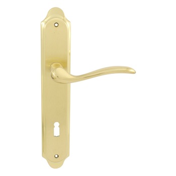 Maner Tolosa usa alama masiv cu placa, pentru cheie, alama satinat lacuit Maner Tolosa usa alama masiv cu placa, pentru cheie, alama satinat lacuit