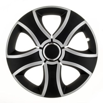 Set 4 capace ART 16 inch, Grafit Bis II cu inel cromat din material ABS durabil cu standarde de calitate Set 4 capace ART 16 inch, Grafit Bis II cu inel cromat din material ABS durabil cu standarde de calitate