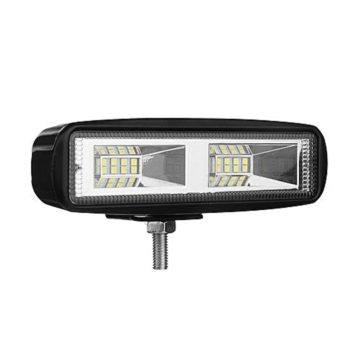 LED Proiectoar Flexzon 48W 12V-24V, 16 Cm,18 Leduri pentru ATV, Jeep, Motor, Barca