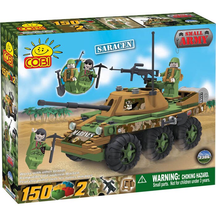 Jucarie de construit Masina militara Saracen, 150 piese - Cobi