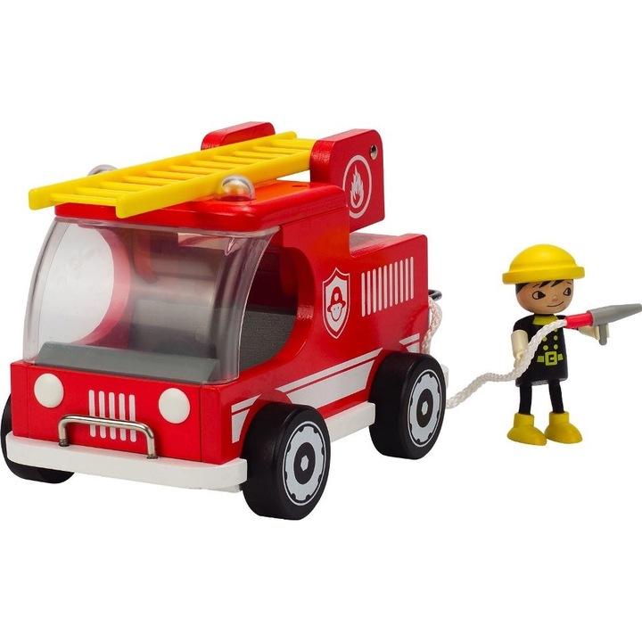 Masina de pompieri si figurina, Hape, Rosie, + 3 ani