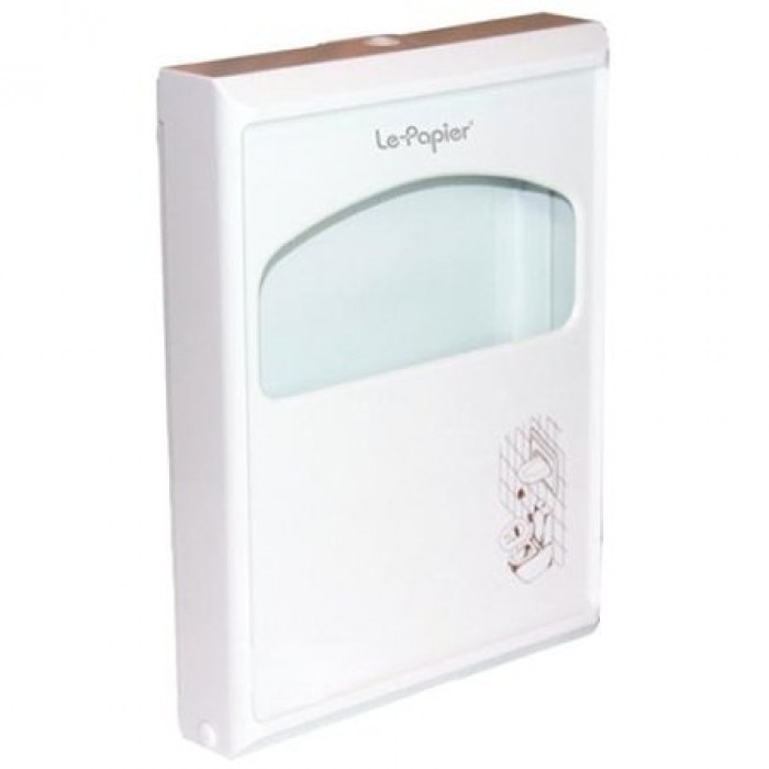 Dispenser acoperitoare colac WC, plastic ABS alb