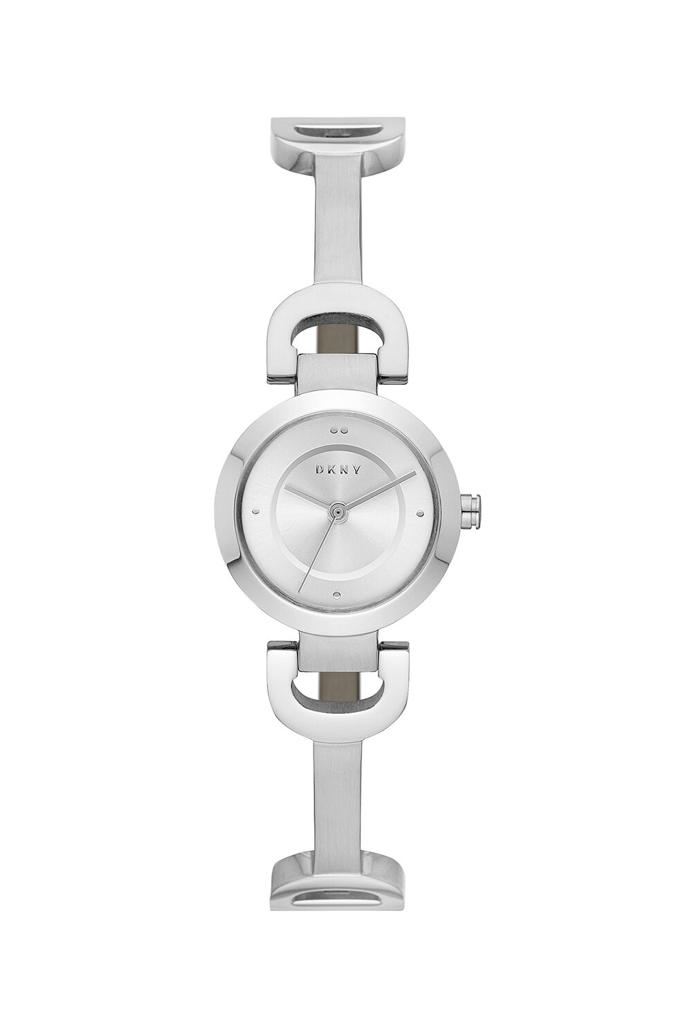 DKNY, Ceas quartz cu bratara, Argintiu