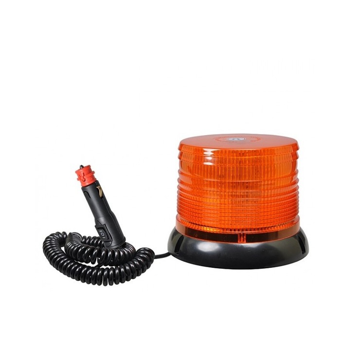 Autós jelzőfény forgó vagy stroboszkóp hatású 12V / 24V narancssárga LED