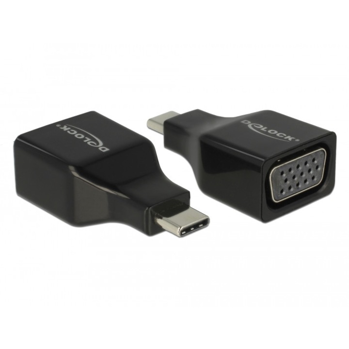 Адаптер USB-C - VGA (DP Alt Mode) M-F, Delock 63933