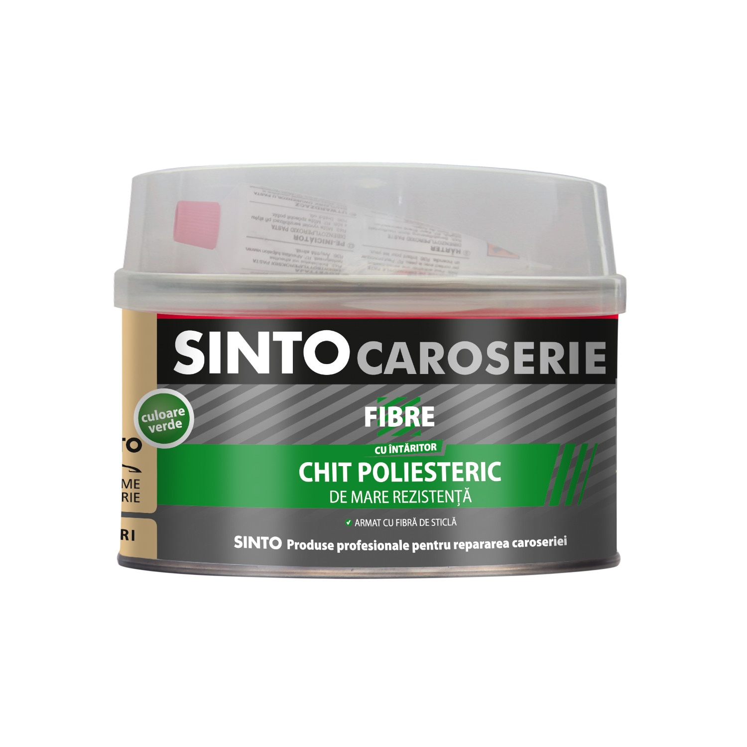 Chit poliesteric reparatii auto Fibre, Sinto - Verde, 1000 ml (1,7 kg)