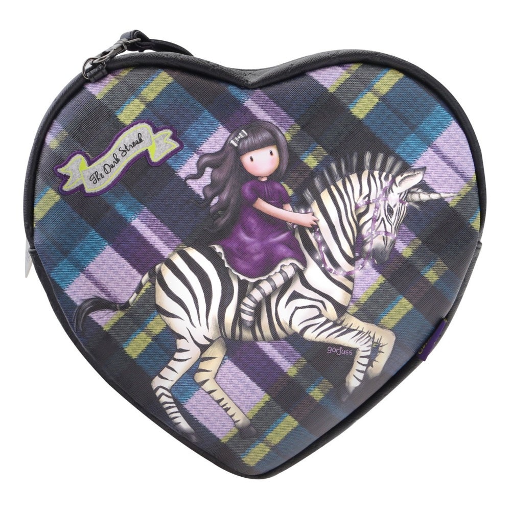 Geanta de umar Gorjuss Tartan - The Dark Streak, 8 x 24.5 x 23 cm