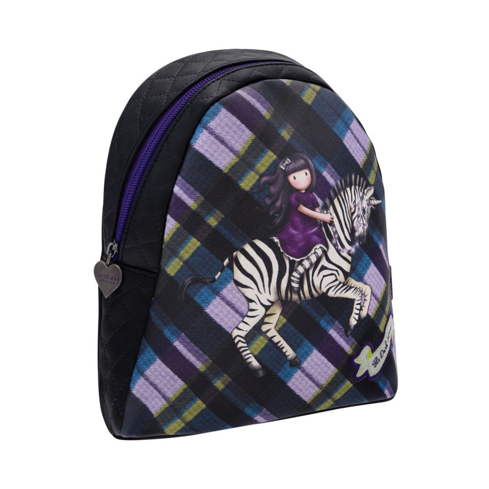 Rucsac mic Gorjuss Tartan - The Dark Streak, 8 x 22 x 25 cm