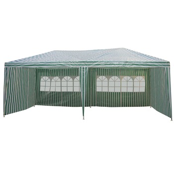 Pavilion Gradina IDL® Grandezza, 3 x 6m, Cadru Metalic+Polietilena, Forma DREPTUNGHIULARA, Stabil si flexibil ce ofera umbra si protectie solara, Ideal pentru decorarea gradinii si pentru diverse activitati de recreere in natura, Culoare-Alb-Verde Pavilion Gradina IDL® Grandezza, 3 x 6m, Cadru Metalic+Polietilena, Forma DREPTUNGHIULARA, Stabil si flexibil ce ofera umbra si protectie solara, Ideal pentru decorarea gradinii si pentru diverse activitati de recreere in natura, Culoare-Alb-Verde